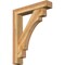 Ekena Millwork Merced Block Rough Sawn Bracket w/ Offset Brace, Western Red Cedar, 6"W x 30"D x 38"H BKT0604X30X38MRC05RWR - alternate 1